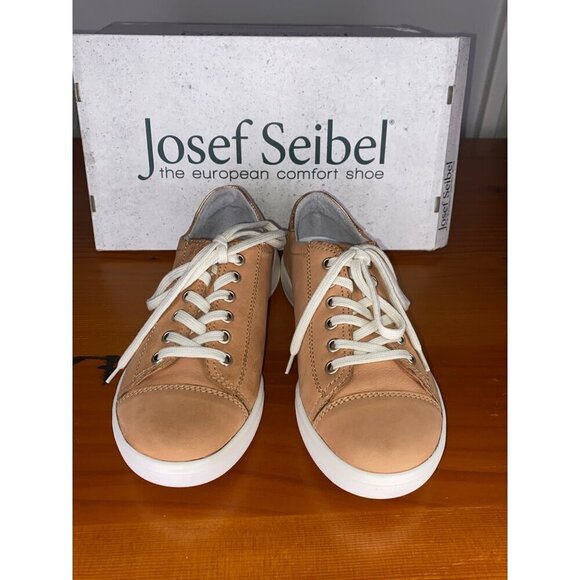 Josef Seibel Womens Leather Low Profile Comfort Sneakers Sina 11 Size 6 EU 37 - Picture 1 of 10